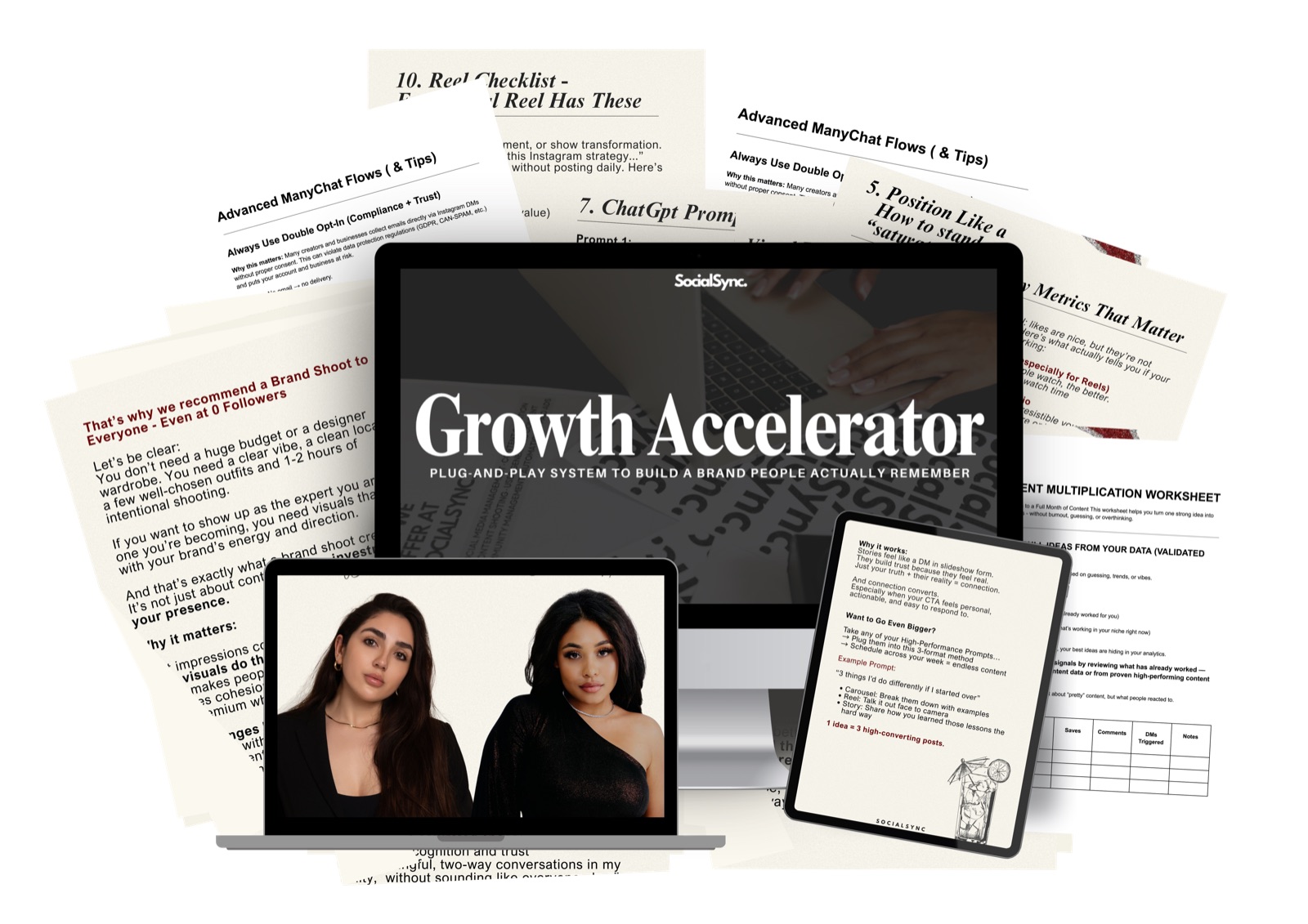 The Growth Accelerator. Plug-and-play system to build a brand people actually remember.